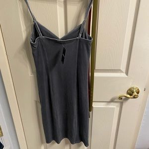 Velvet strap dress